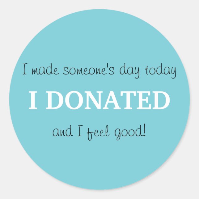 Etiqueta da doação (Frente)