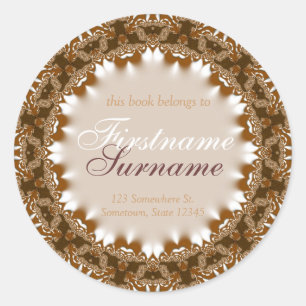 Etiqueta da etiqueta do Bookplate do laço da terr