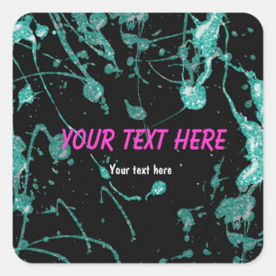 Etiqueta da etiqueta do partido do Splatter da