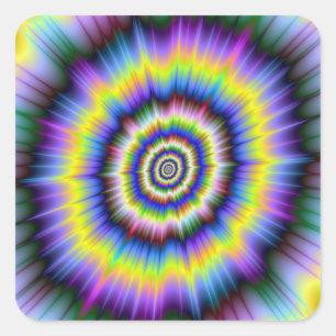 Etiqueta da explosão da cor