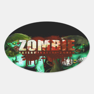 Etiqueta da exterminação do zombi