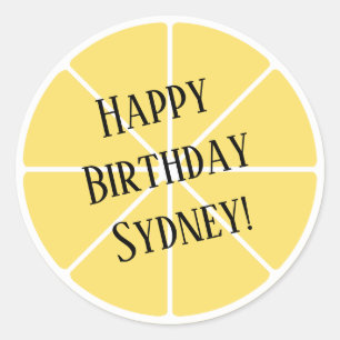 Etiqueta da fatia do limão