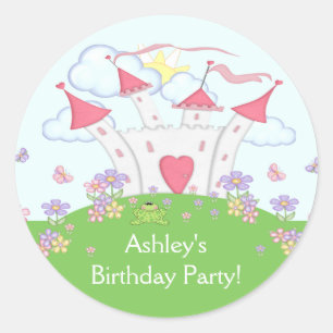 Etiqueta da festa de aniversário da princesa