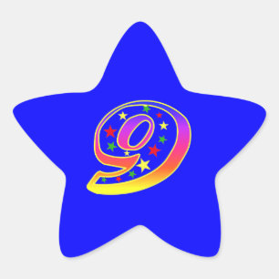 Etiqueta da festa de aniversário do número da