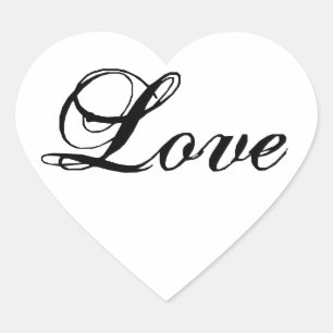 Etiqueta da forma do coração do amor para favore