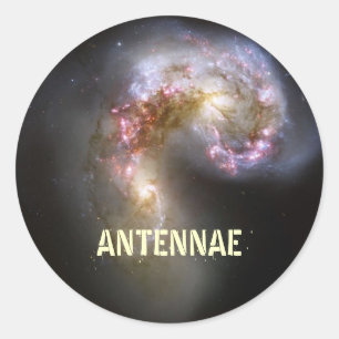 Etiqueta da galáxia das antenas