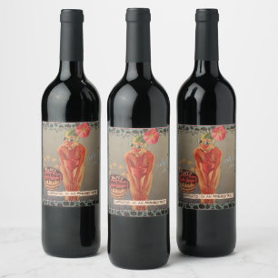 Etiqueta da garrafa de vinho