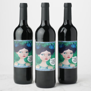 Etiqueta da garrafa de vinho