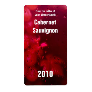 Etiqueta da garrafa de vinho