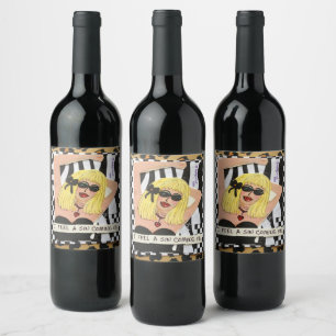 Etiqueta da garrafa de vinho
