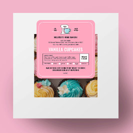 Etiqueta da Lei de Algodão Embalagem de padaria ro