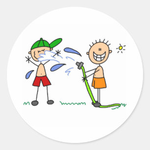 Etiqueta da luta da mangueira do verão