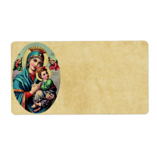 Etiqueta da Mãe Mary
