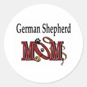 Etiqueta da mamã do german shepherd