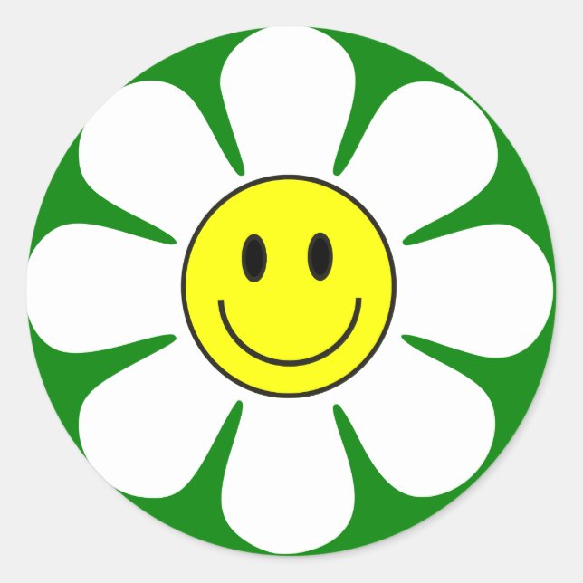 etiqueta da margarida da cara (Frente)