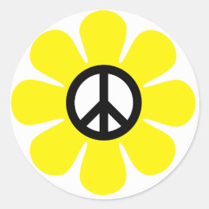Etiqueta da margarida da paz