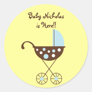 Etiqueta da modificação do Pram do bebê