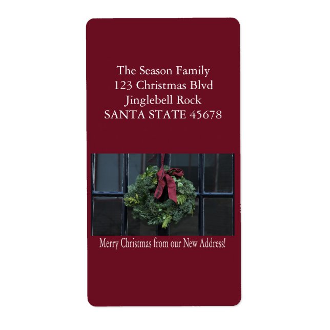 Etiqueta Da nossa nova Terra de Natal (Frente)