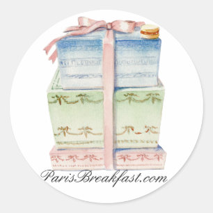 Etiqueta da pastelaria de Paris