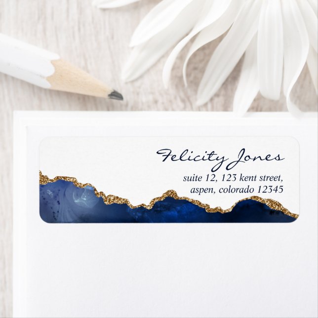 Etiqueta da pedra do Precioso de Agate e do marinh (Insitu)