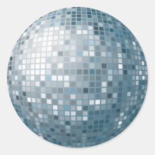 Etiqueta da prata da bola do disco