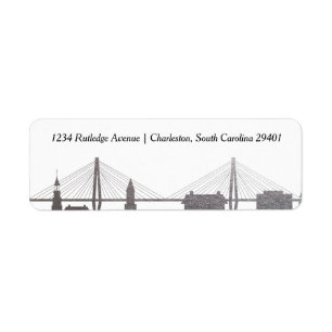 Etiqueta da prata do falso de Charleston South
