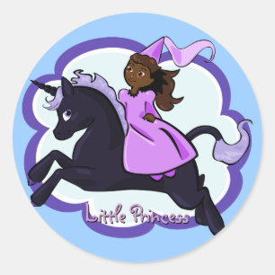 Etiqueta da princesa e do unicórnio