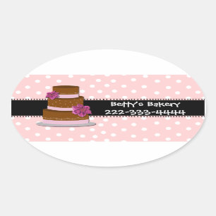 Etiqueta da propaganda da padaria