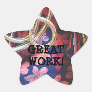 Etiqueta da recompensa da trompa francesa