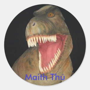 Etiqueta da recompensa do dinossauro de Maith Thú
