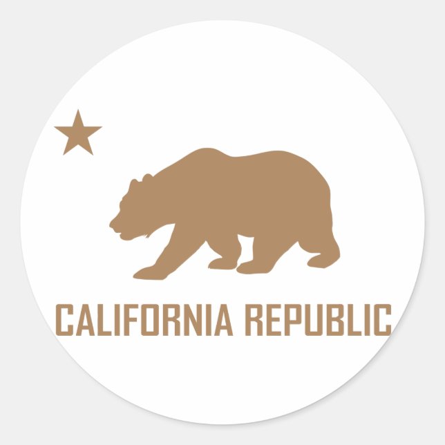 Etiqueta da república de Califórnia (Frente)