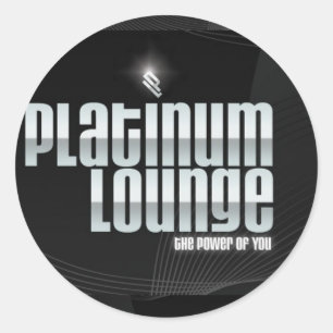 Etiqueta da sala de estar da platina (preto)
