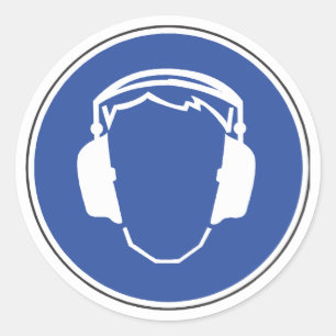 Etiqueta da segurança da proteção de audição