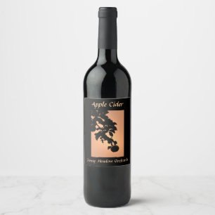 Etiqueta da sidra de maçã