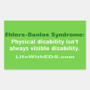 Etiqueta da síndrome (EDS) de Ehlers-Danlos
