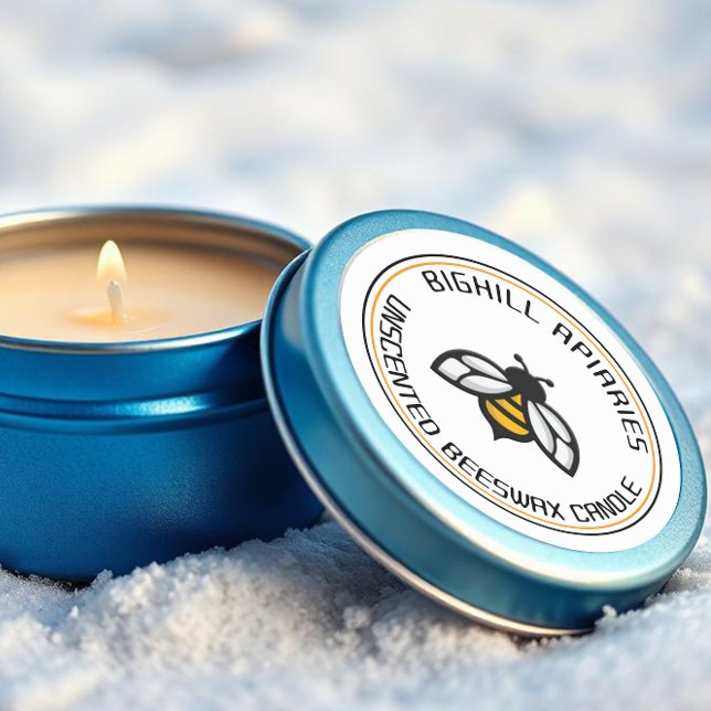 Etiqueta da Vela de Cera de Bescera Amarela (Criador carregado)