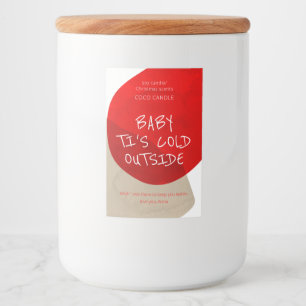 Etiqueta da Vela de Natal de Férias