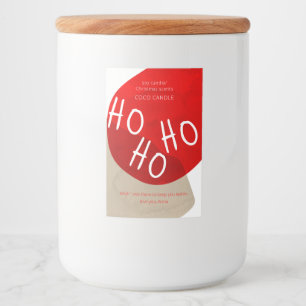 Etiqueta da Vela de Natal de Férias