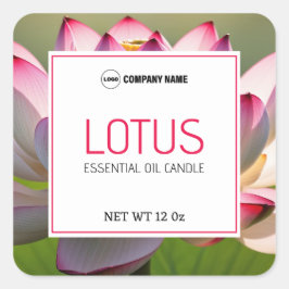 Etiqueta da Vela do Lotus