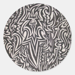 Etiqueta da viagem do caos