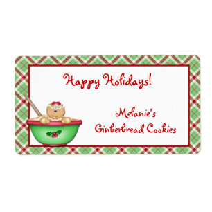 Etiqueta da xadrez do pão-de-espécie