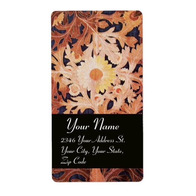 Etiqueta DAISY, amarelo-preto (Frente)