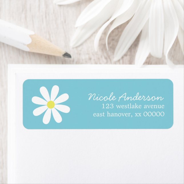 Etiqueta Daisy em Blue (Insitu)