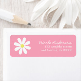 Etiqueta Daisy em rosa