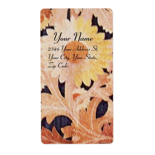 Etiqueta DAISY, preto branco (Frente)