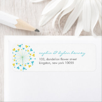 Etiqueta Dandelions Adoram Óbitos De Casamento De Verão