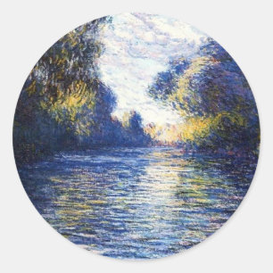 Etiqueta das belas artes de Monet Seine River