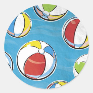Etiqueta das bolas de praia