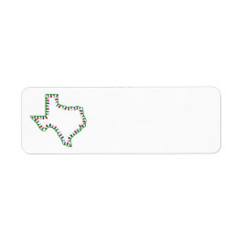 Etiqueta das luzes de Natal TX