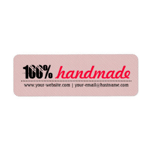 Etiqueta de 100% com distribuição manual